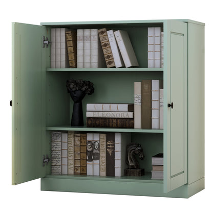 Bücherregal mit 3 Regalböden aus 100 % Massivholz und optionalen Türen von Palace Imports