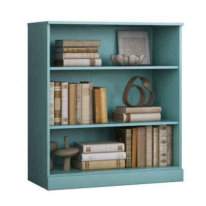 Bücherregal mit 3 Regalböden aus 100 % Massivholz und optionalen Türen von Palace Imports
