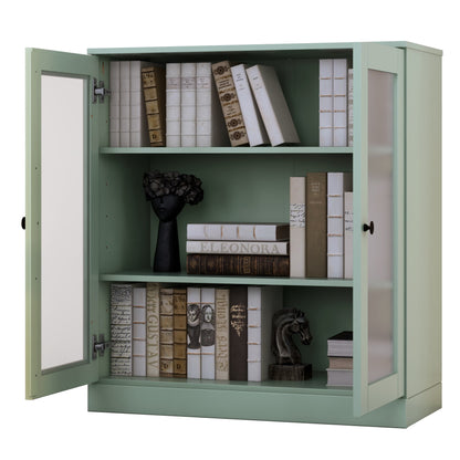 Bücherregal mit 3 Regalböden aus 100 % Massivholz und optionalen Türen von Palace Imports