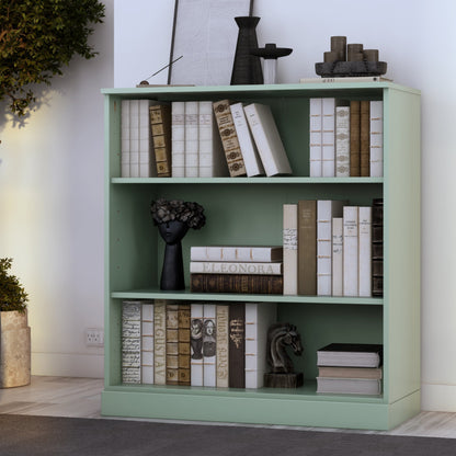 Bücherregal mit 3 Regalböden aus 100 % Massivholz und optionalen Türen von Palace Imports