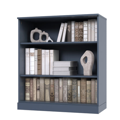 Bücherregal mit 3 Regalböden aus 100 % Massivholz und optionalen Türen von Palace Imports