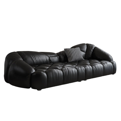 104.3 Leather Upholstered Sofa - 104.3 x 45.3
