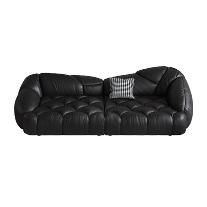 104.3 Leather Upholstered Sofa - 104.3 x 45.3