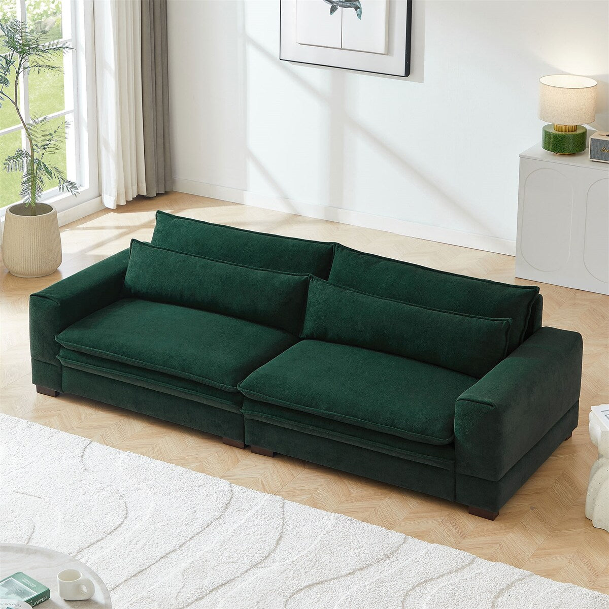 104.72'' Mid-Century Sofa Couch