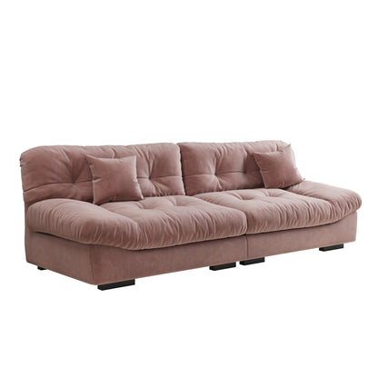 105'' Minimalism Cloud Sofa Loveseat with Two Pillow