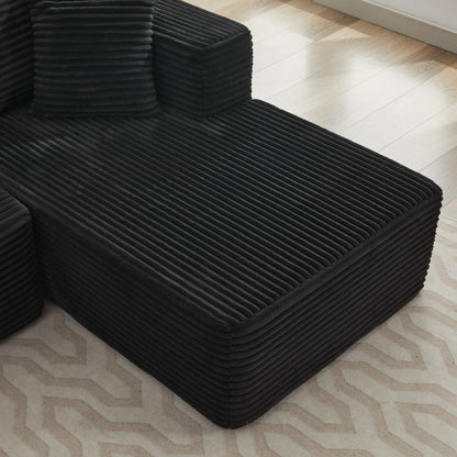 106 Cloud Sectional Couch Double Chaise Lounges,Deep Seat Modern Modular Sofa For Living Room,No Assembly Required