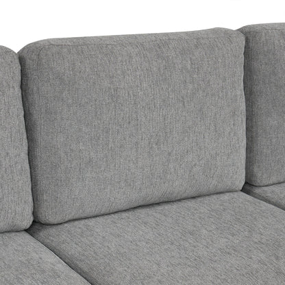 108 Inch Modular UâShaped Sectional Sofa with Pull Out Sleeper, USB Ports and Dual Cup Holders for Living Room