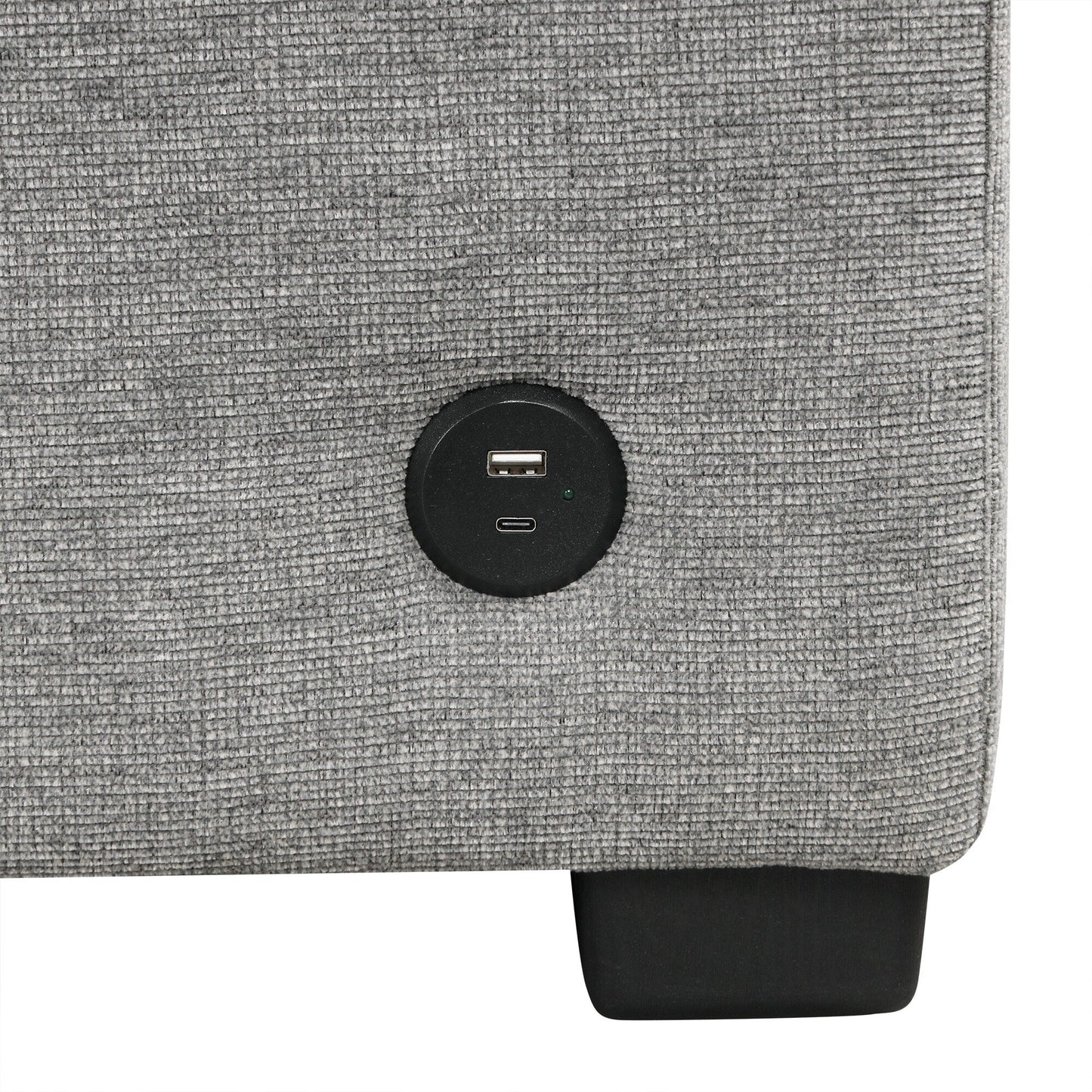 108 Inch Modular UâShaped Sectional Sofa with Pull Out Sleeper, USB Ports and Dual Cup Holders for Living Room