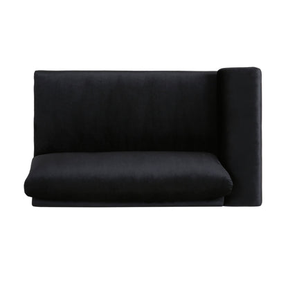 111 Velvet 4-Seater Sofa with Soft Cushions and Metal Silver Legs for Living Room