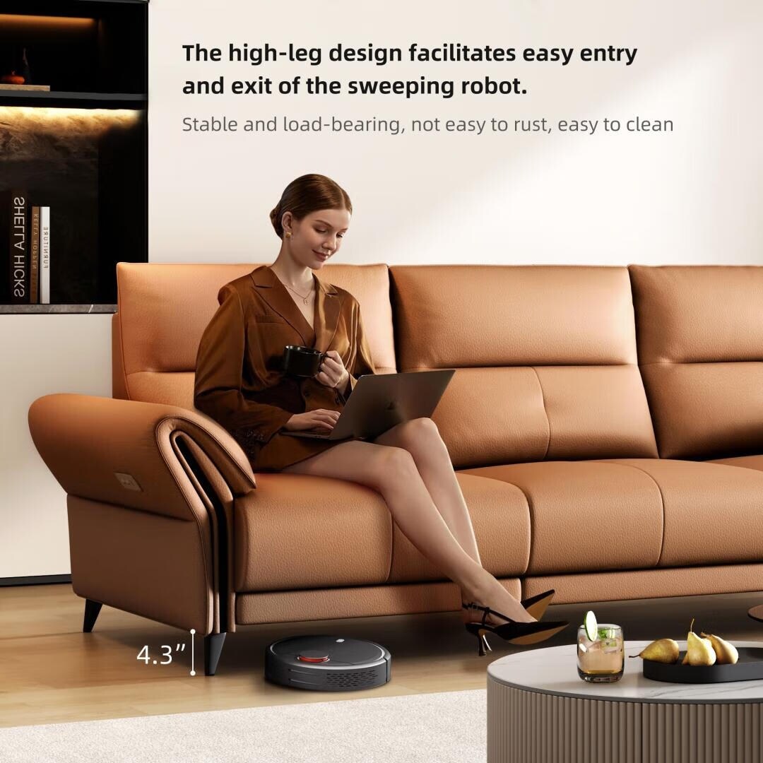 112.5'' Vegan Leather Power Reclining Sofa with USB Charging Port