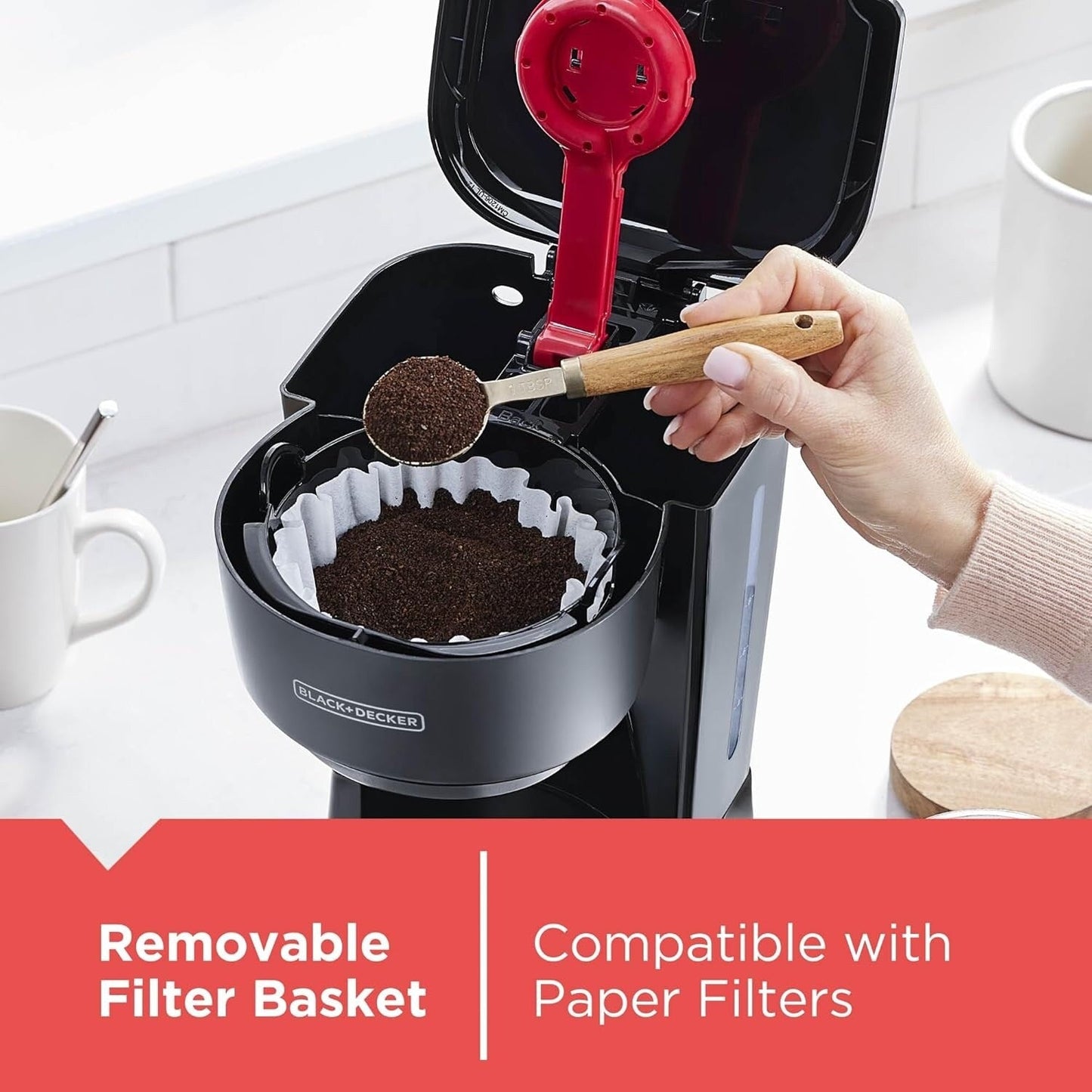 12-Tassen-Kaffeemaschine, Vortex-Technologie, tropffreie Karaffe