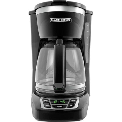 Digitale Kaffeemaschine für 12 Tassen, programmierbar, waschbarer Filter, Sneak-A-Cup, automatisches Brühen, Warmhalteplatte, schwarz