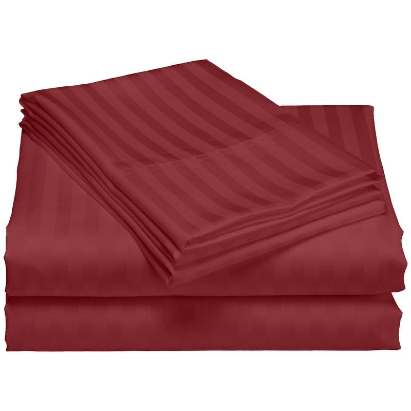 Bettlaken-Set aus Baumwolle mit tiefen Taschen, Fadenzahl 1200, Luxushotel, gestreift