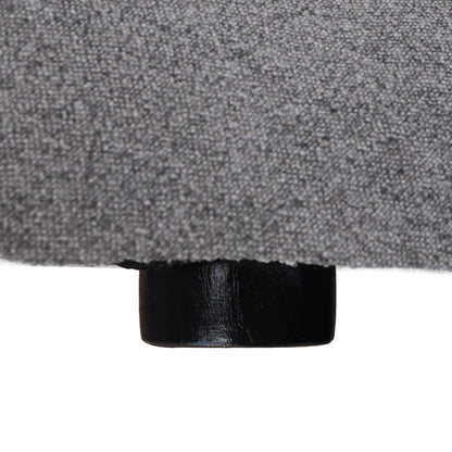 120 L-shaped Modern Sectional Sofa Linen Modular Sofa Couch with Storage Ottoman
