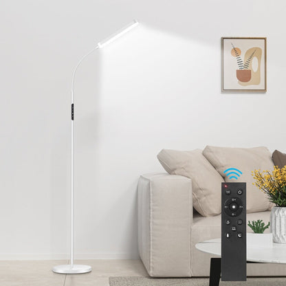 12 W dimmbare LED-Stehlampe zum Arbeiten/Lesen mit Fernbedienung und Touch-Steuerung – N/A
