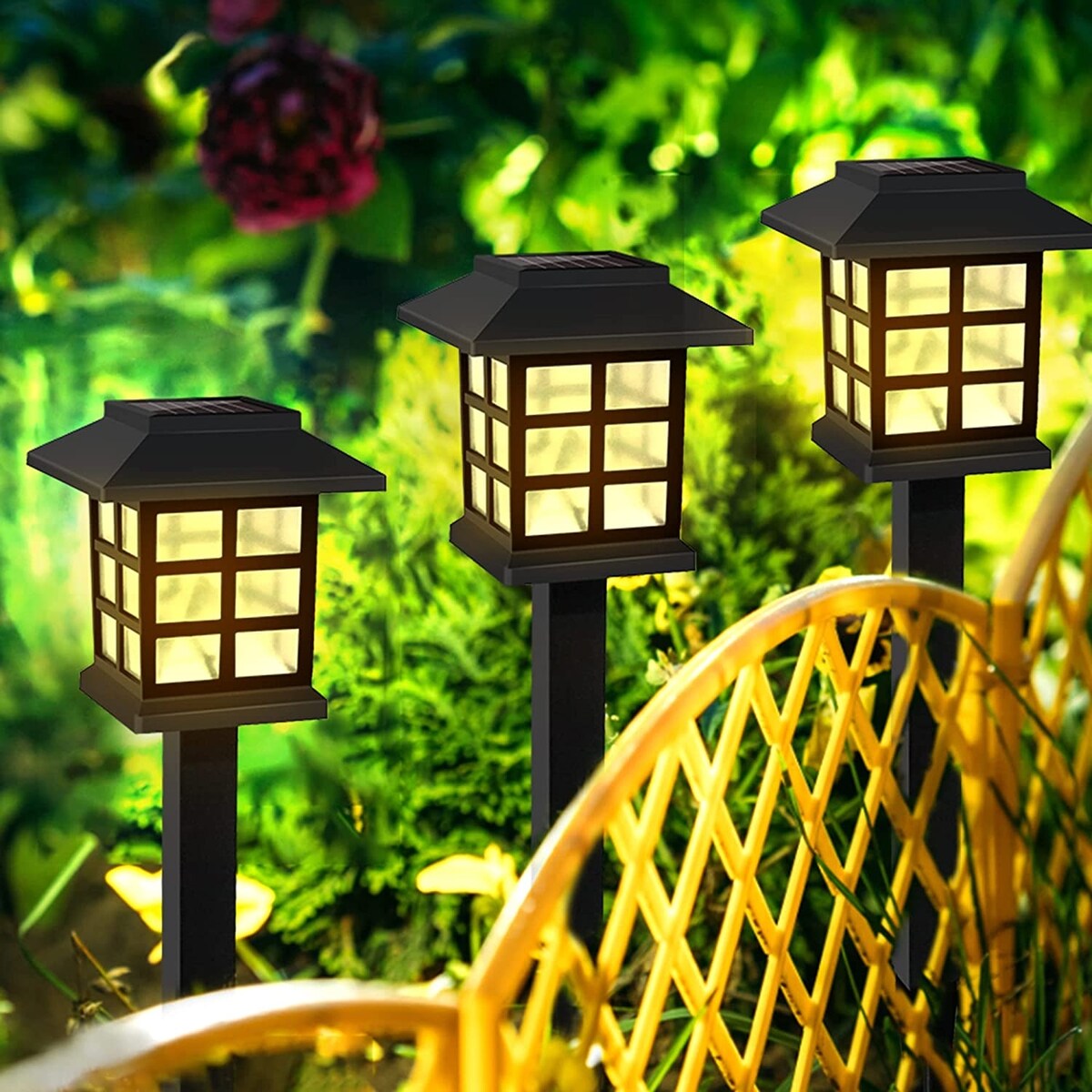 12 stücke Garten Wasserdichte Outdoor Solar Lichter für Hof, Landschaft, Terrasse