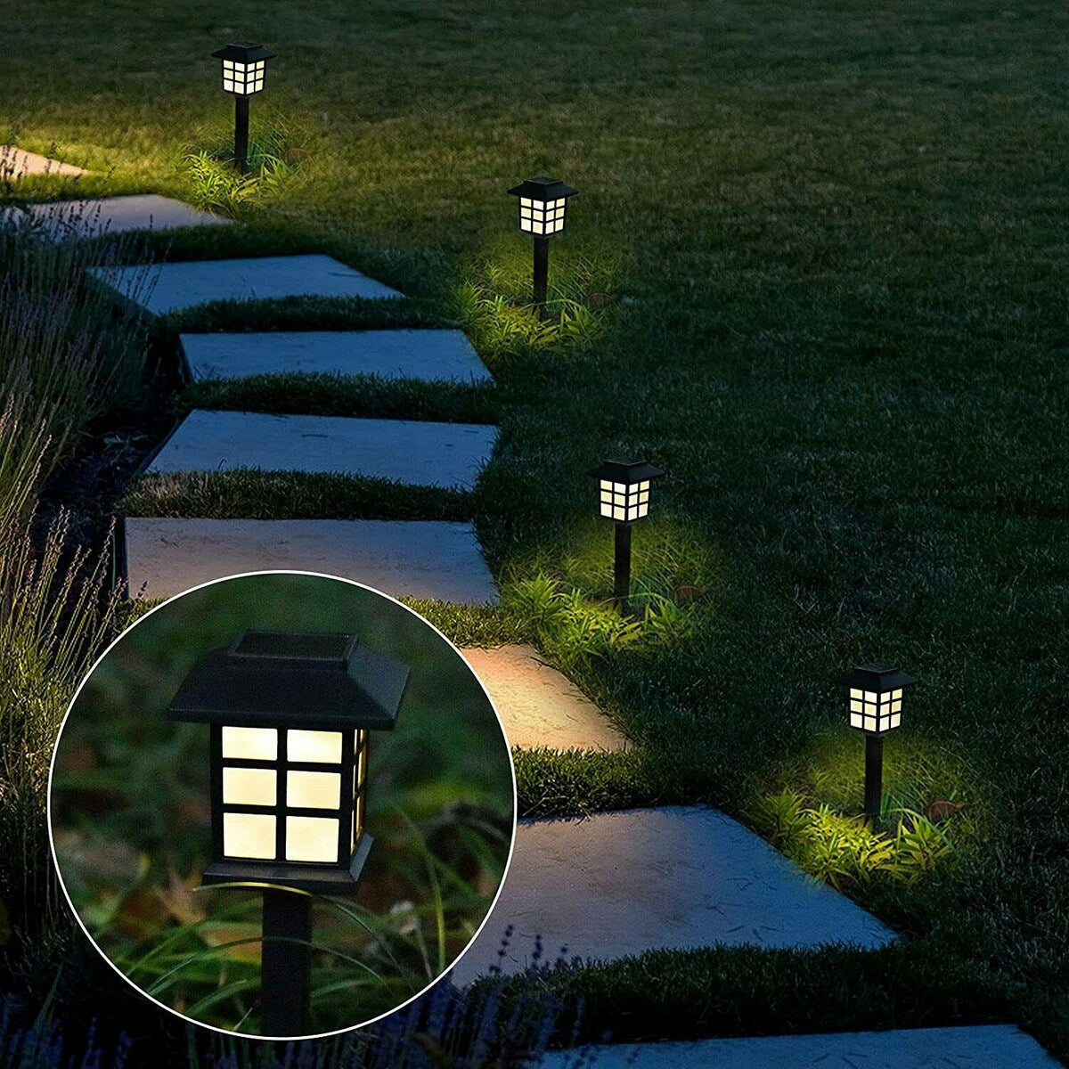 12 stücke Garten Wasserdichte Outdoor Solar Lichter für Hof, Landschaft, Terrasse