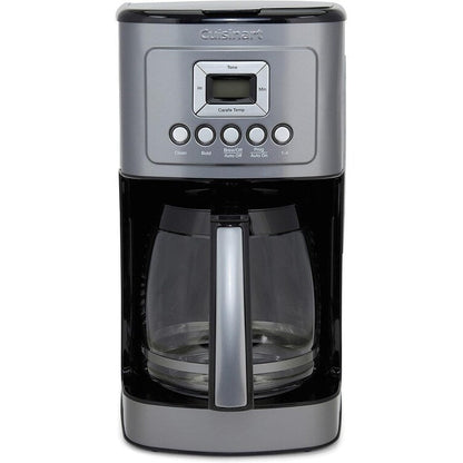 Automatische Kaffeemaschine für 14 Tassen, Glaskaraffe, Brühstärkeregelung, Edelstahl in Rotguss