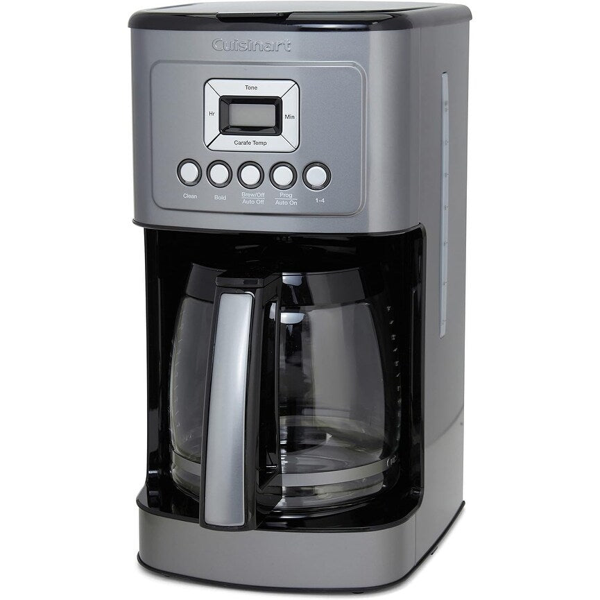 Automatische Kaffeemaschine für 14 Tassen, Glaskaraffe, Brühstärkeregelung, Edelstahl in Rotguss