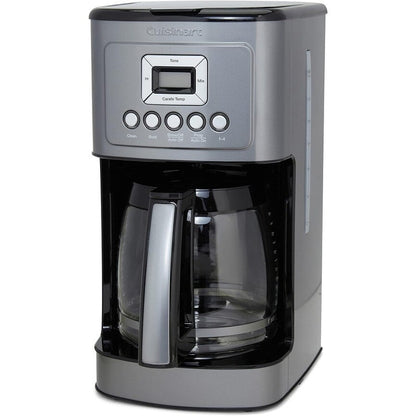 Automatische Kaffeemaschine für 14 Tassen, Glaskaraffe, Brühstärkeregelung, Edelstahl in Rotguss
