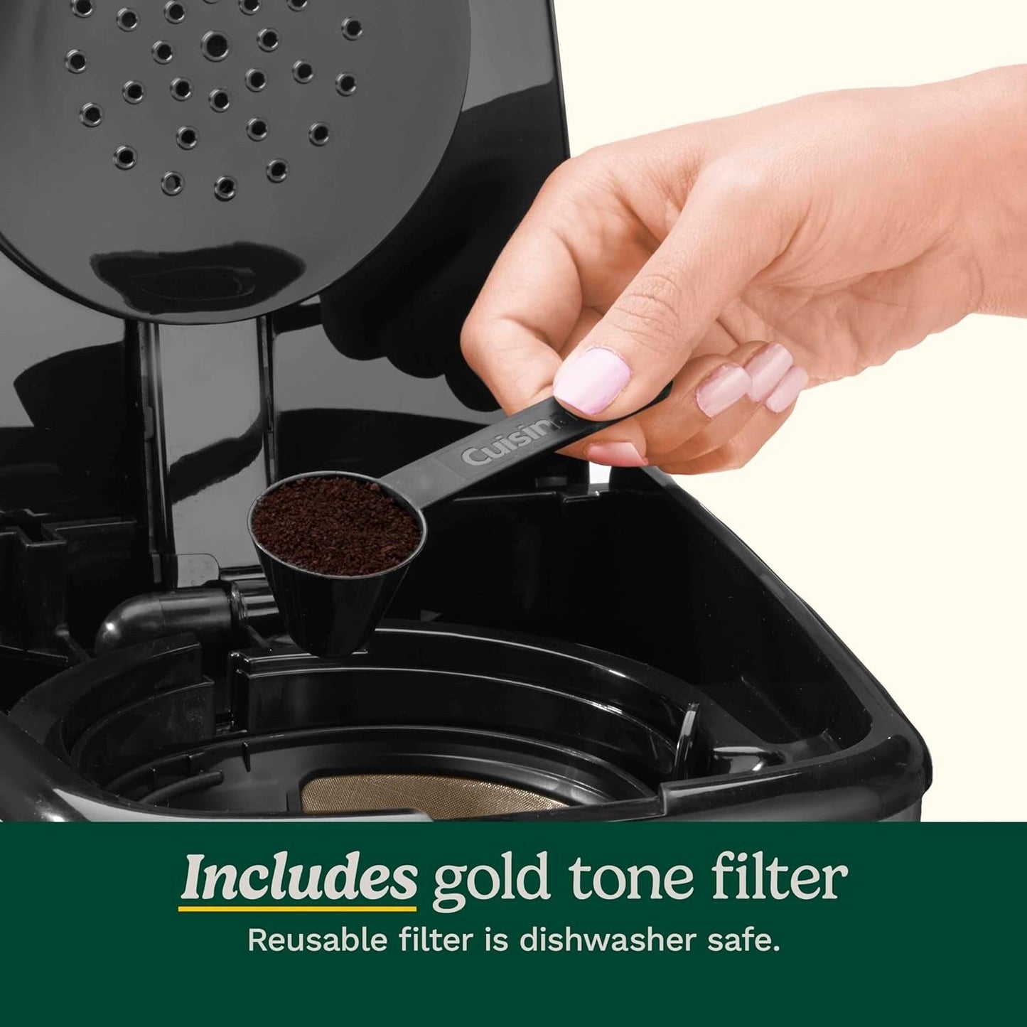 Programmierbare Kaffeemaschine für 14 Tassen, Glaskaraffe, Brühstärkeregelung, Einstellung für 1–4 Tassen, schwarzer Edelstahl