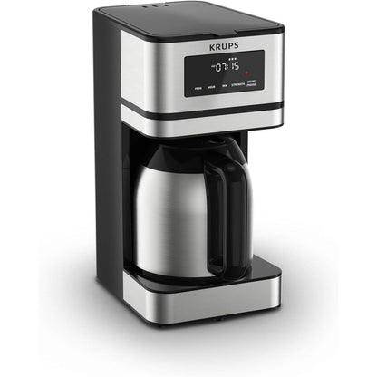 Programmierbare Kaffeemaschine für 14 Tassen, Edelstahlkaraffe, 3 Brühstärken, 24-Stunden-Timer, 4 Stunden Warmhaltefunktion