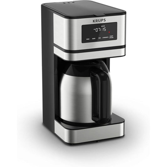 Programmierbare Kaffeemaschine für 14 Tassen, Edelstahlkaraffe, 3 Brühstärken, 24-Stunden-Timer, 4 Stunden Warmhaltefunktion