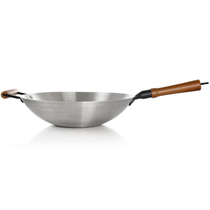 14 Zoll Edelstahl-Wok