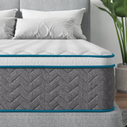14 Zoll Matratze, Memory Foam und Taschenfederkern-Hybridmatratze, Matratze mittlerer Festigkeit, Queen- und King-Size optional