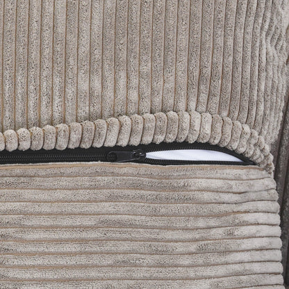 142 Contemporary Corduroy Sectional Sofa Classic Deep Couch