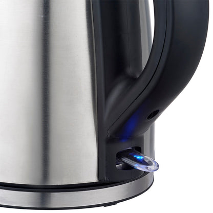 1500 W 1,8 Liter elektrischer Wasserkocher aus Edelstahl, Teekessel
