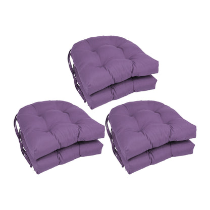 16 Zoll große U-förmige Stuhlkissen aus Twill für den Innenbereich (2er-, 4er- oder 6er-Set) – 16 x 16