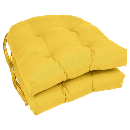 16 Zoll große U-förmige Stuhlkissen aus Twill für den Innenbereich (2er-, 4er- oder 6er-Set) – 16 x 16
