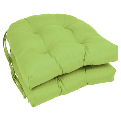 16 Zoll große U-förmige Stuhlkissen aus Twill für den Innenbereich (2er-, 4er- oder 6er-Set) – 16 x 16