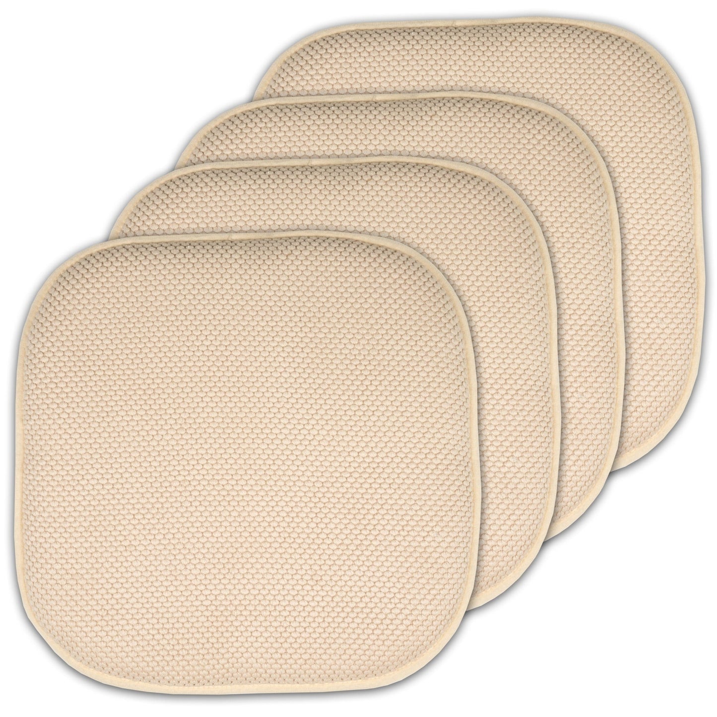 16 Zoll große, quadratische, rutschfeste Sitzkissen aus Memory-Schaum (2 oder 4) – 16 x 16