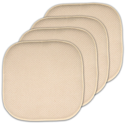 16 Zoll große, quadratische, rutschfeste Sitzkissen aus Memory-Schaum (2 oder 4) – 16 x 16