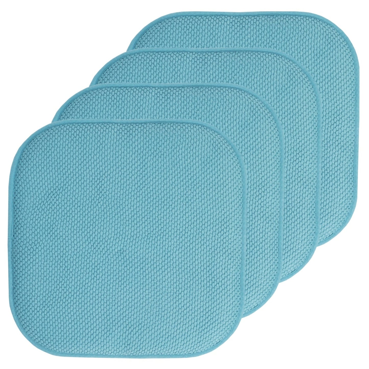 16 Zoll große, quadratische, rutschfeste Sitzkissen aus Memory-Schaum (2 oder 4) – 16 x 16