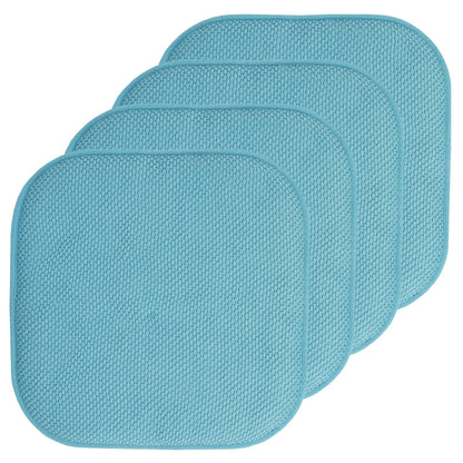 16 Zoll große, quadratische, rutschfeste Sitzkissen aus Memory-Schaum (2 oder 4) – 16 x 16