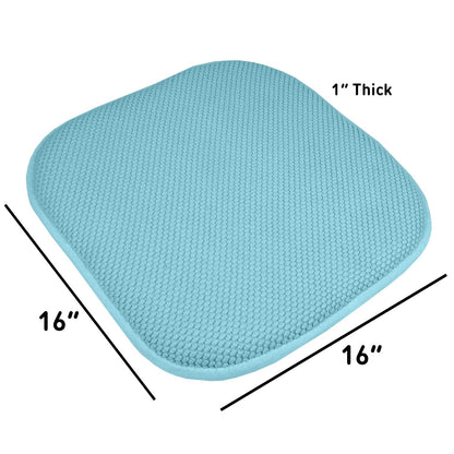 16 Zoll große, quadratische, rutschfeste Sitzkissen aus Memory-Schaum (2 oder 4) – 16 x 16