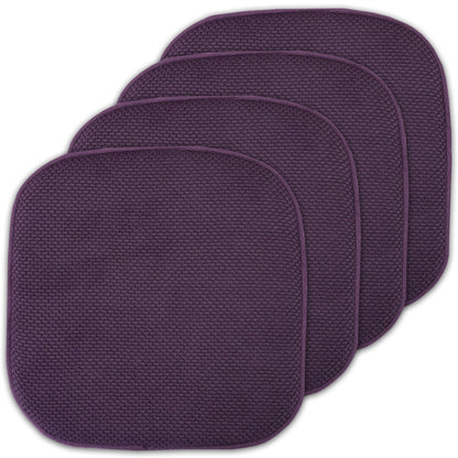 16 Zoll große, quadratische, rutschfeste Sitzkissen aus Memory-Schaum (2 oder 4) – 16 x 16