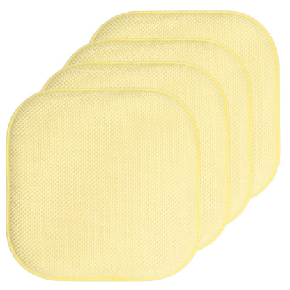 16 Zoll große, quadratische, rutschfeste Sitzkissen aus Memory-Schaum (2 oder 4) – 16 x 16