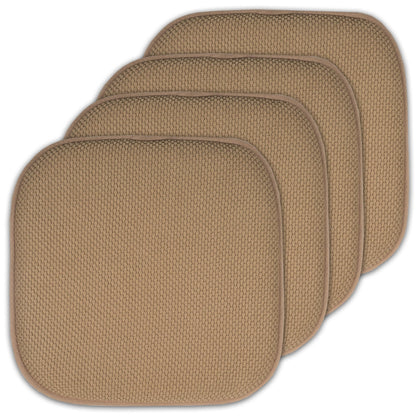 16 Zoll große, quadratische, rutschfeste Sitzkissen aus Memory-Schaum (2 oder 4) – 16 x 16