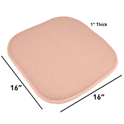 16 Zoll große, quadratische, rutschfeste Sitzkissen aus Memory-Schaum (2 oder 4) – 16 x 16