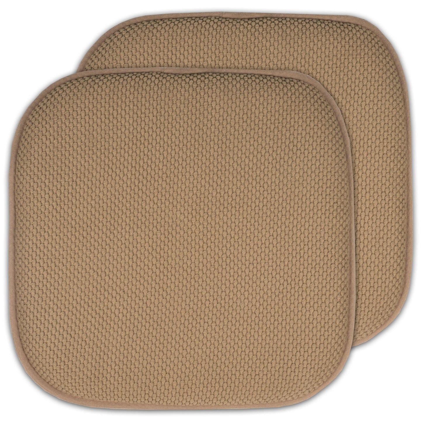 16 Zoll große, quadratische, rutschfeste Sitzkissen aus Memory-Schaum (2 oder 4) – 16 x 16