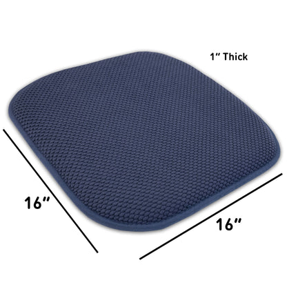 16 Zoll große, quadratische, rutschfeste Sitzkissen aus Memory-Schaum (2 oder 4) – 16 x 16