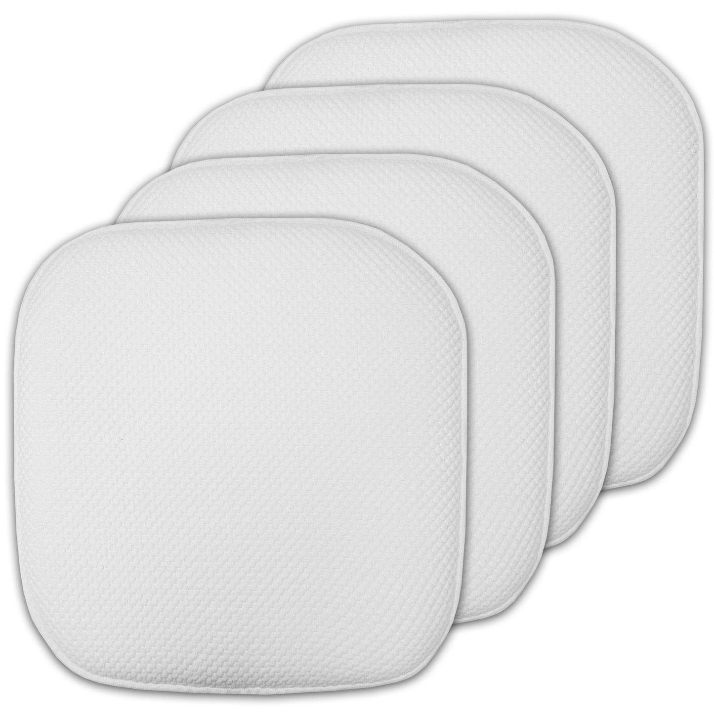 16 Zoll große, quadratische, rutschfeste Sitzkissen aus Memory-Schaum (2 oder 4) – 16 x 16