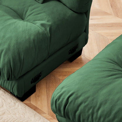173.2 Chenille with Bolster Armrests, High-Resilience Sponge Cushions