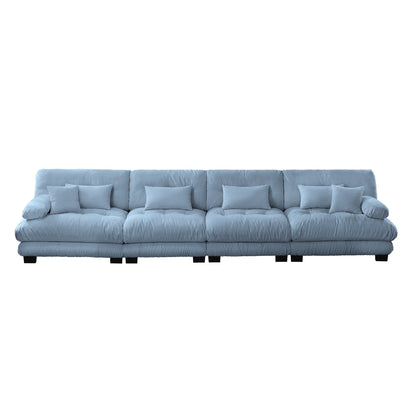 173.2 Chenille with Bolster Armrests, High-Resilience Sponge Cushions