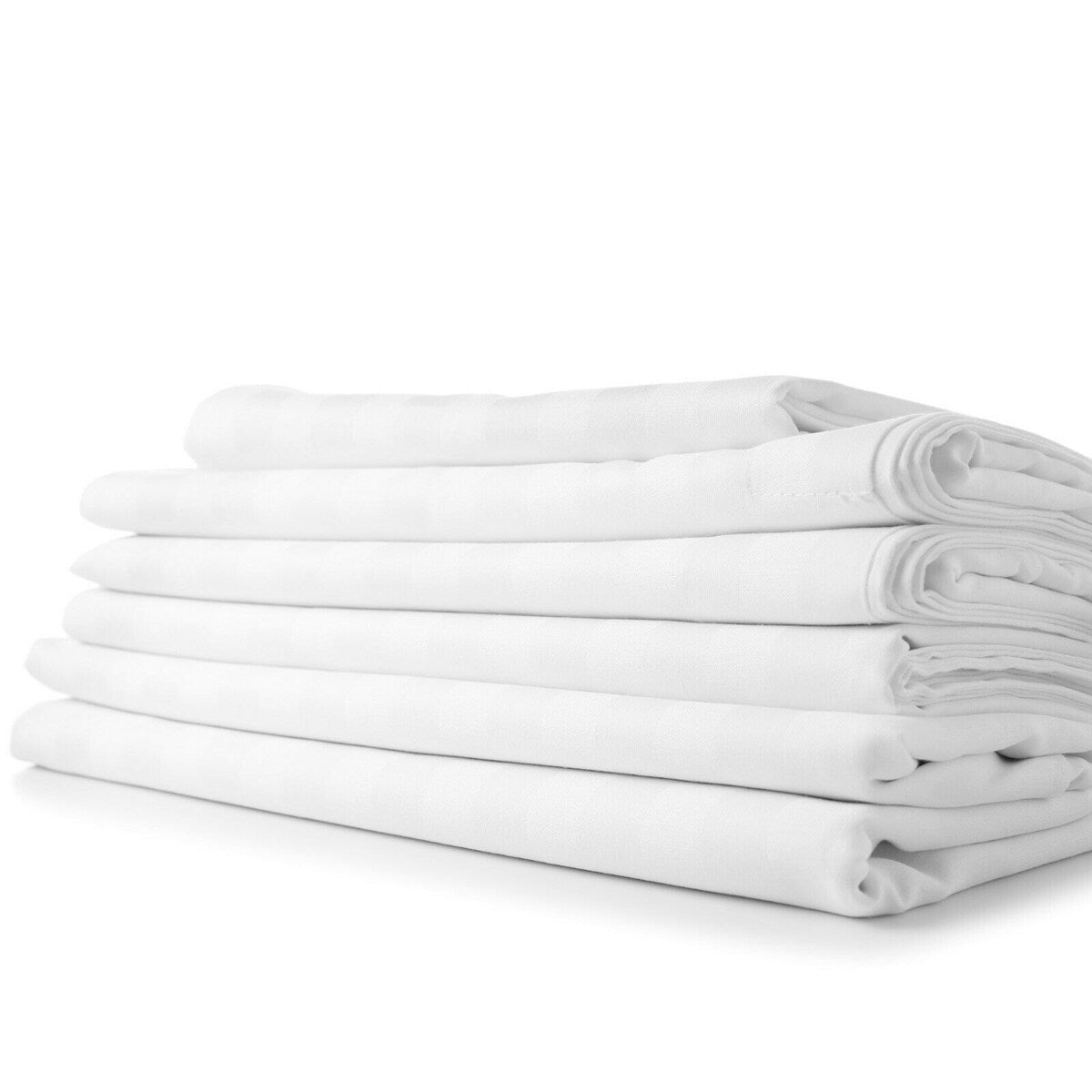 1800 Count Bamboo Feel Dobby Stripe Bettlaken-Set, tiefe Taschen, 4-teiliges Set