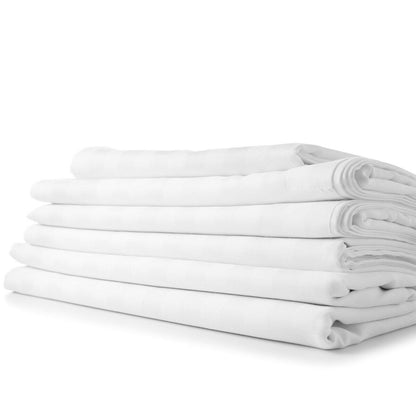 1800 Count Bamboo Feel Dobby Stripe Bettlaken-Set, tiefe Taschen, 4-teiliges Set